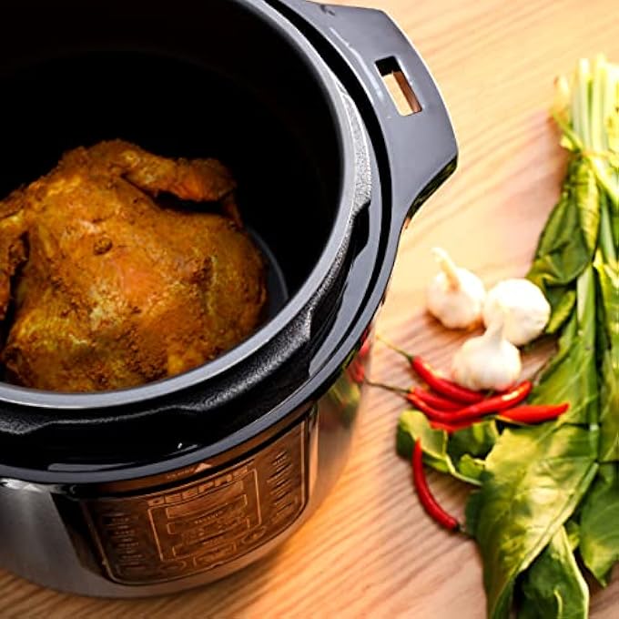 GEEPAS Gmc35029 8L Digital Multi Cooker Portable Led Screen With Touch Menu 14 Programs Auto Shut Off Function 8L Capacity Detachable Inner Lid Grey - Image 5