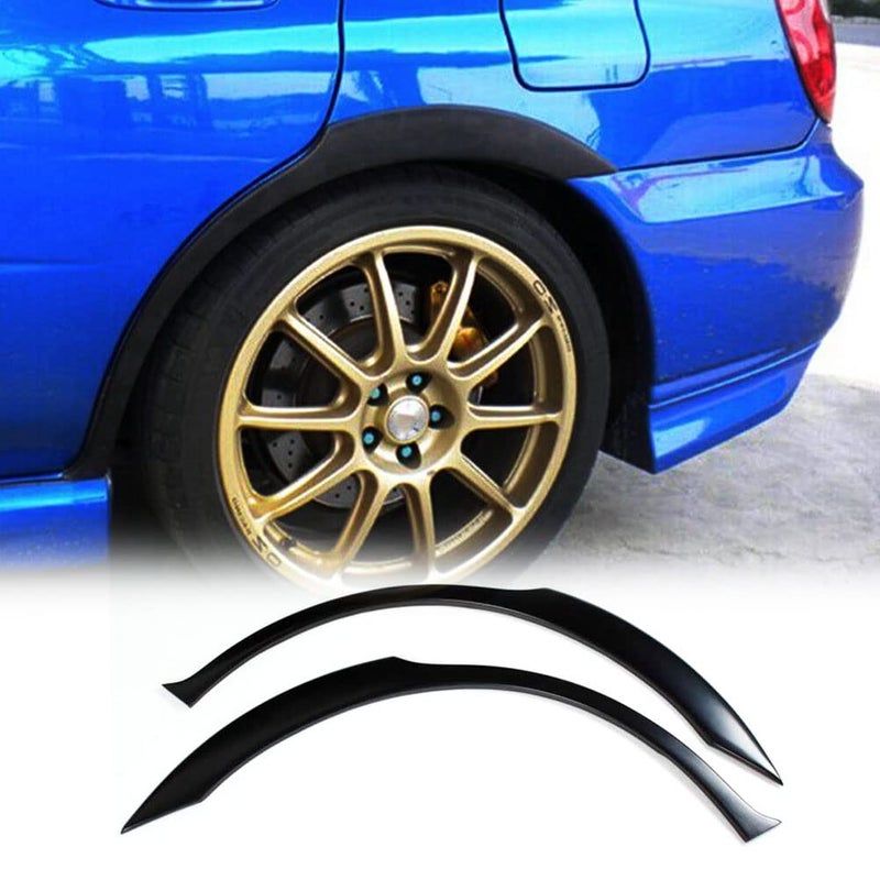 MCARCAR KIT Wide Wheel Arch Molding Fender Flare Kit Fits for Subaru Impreza WRX STI 20022009 Customized Rear Side Flare Apron Moldings Fender Trims