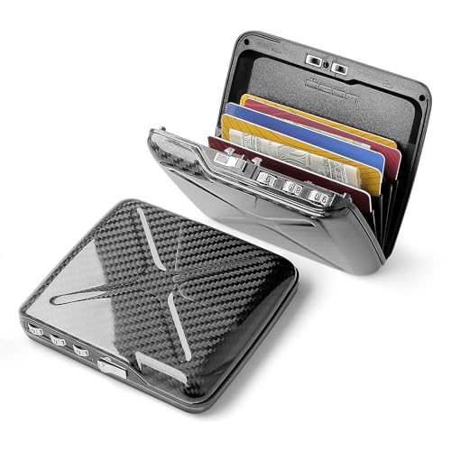 ÖGON -DESIGNS- Genuine carbon fiber wallet, the first pocket size vault made with carbon fiber, lockable with a 3 digit code, RFID protection card holder, Code wallet model - Image 2