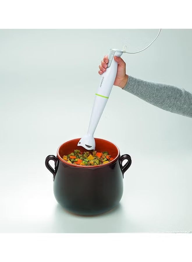 KENWOOD Hand Blender 600W 0.6L Removable Wand One Speed Plus Turbo Function Graduated Beaker Hbp02.001Wh White - Image 5