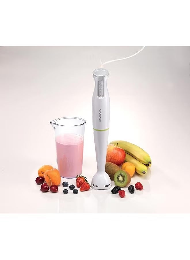 KENWOOD Hand Blender 600W 0.6L Removable Wand One Speed Plus Turbo Function Graduated Beaker Hbp02.001Wh White - Image 4