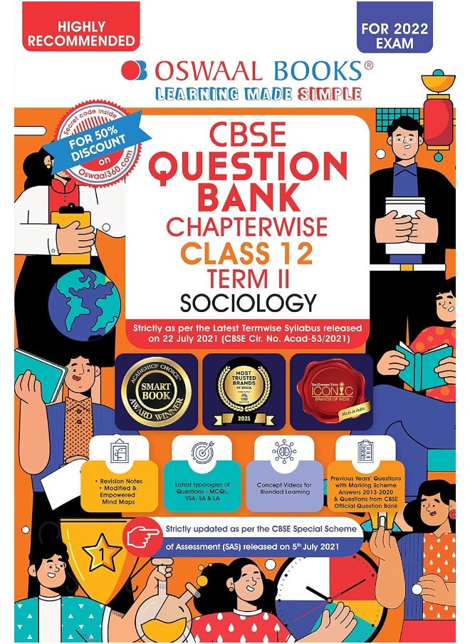 Oswaal CBSE Question Bank Chapterwise For Term 2, Class 12, Sociology (For 2022 Exam)  - Image 1