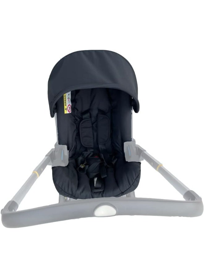 AICTIMO Seat Cushion Changing Kits Clothes, Sun Shade, Stroller Canopy Compatible with Doona Car Seat & Stroller (Black) - Image 3