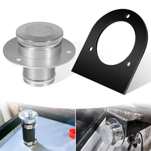 USSKYBOY 17-2530 Remote Fuel Tank Filler Neck, Gas Cap And Weld-On Steel Bracket fits 2" Filler Hose, 2'' Fuel Cell Filler Neck - Image 1