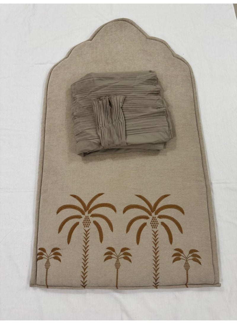 برايدس طقم سجادة صلاه مع شرشف صلاه بكسرات ملكي - Image 3