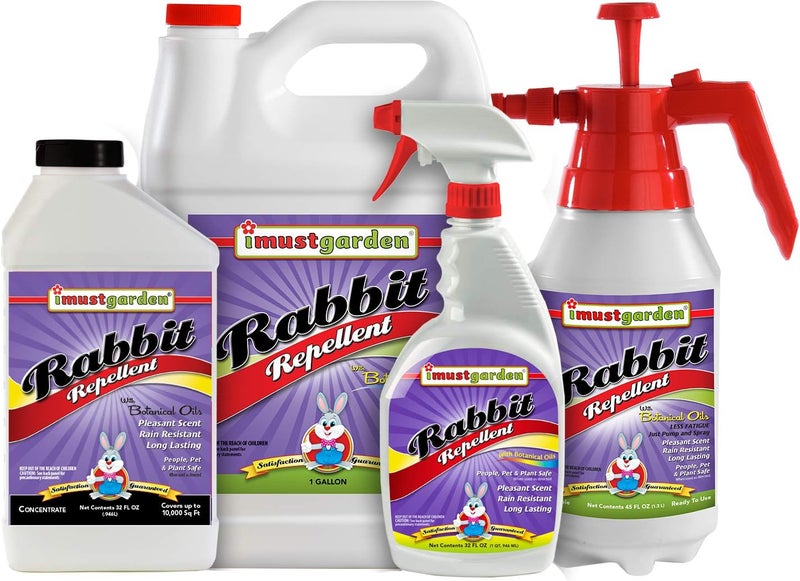 IMUSTGARDEN طارد الأرانب من "آي ماست جاردن": رذاذ النعناع للأرانب للنباتات والحدائق – 32 أونصة جاهز للاستخدام - Image 3
