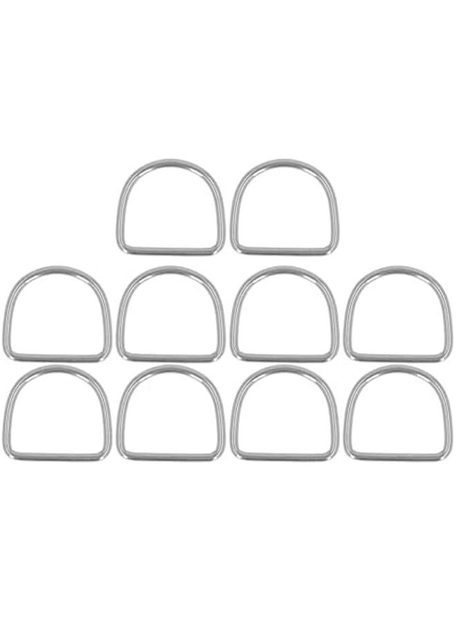 316 حلقة D الفولاذ المقاوم للصدأ مشابك 20x17x4مم بحري درجة مقاوم للصدأ للقوارب الكاياك الصناعية - Image 1