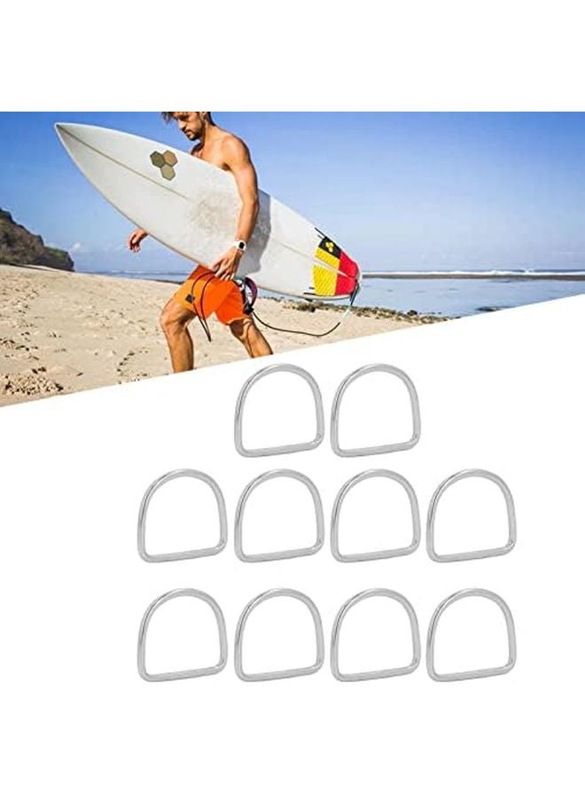 316 حلقة D الفولاذ المقاوم للصدأ مشابك 20x17x4مم بحري درجة مقاوم للصدأ للقوارب الكاياك الصناعية - Image 3