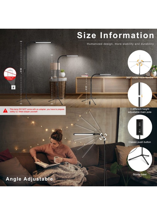 EBEST Led Floor Lamp for Eyelash Extensions Craft Task Floor Standing Light Adjustable Gooseneck Dimmable lash LED Lamp for Facial Spa Salon Makeup - Image 4