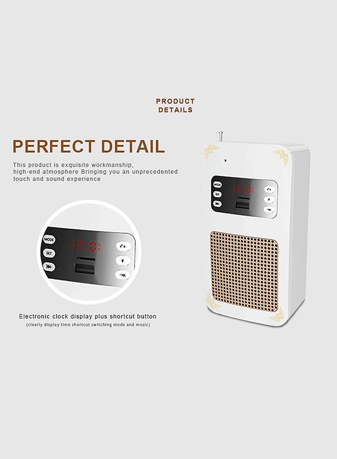 AREEFA Bluetooth Quran Speaker White - Image 4