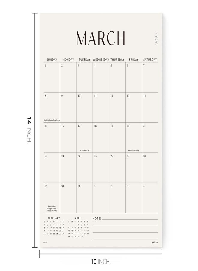 Jotsome Magnetic Calendar for Refrigerator 2026-2027, Monthly Fridge Calendar From Now to June 2027 14x10 inch, Easy Organizing (Vertical) - Image 2
