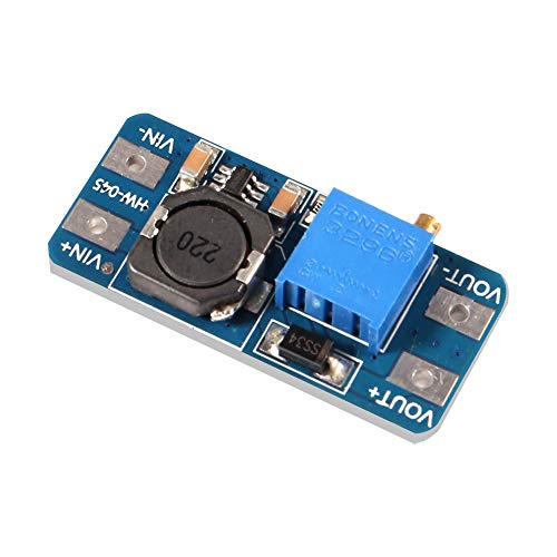 Dorhea MT3608 DC-DC Step Up Boost Power Converter - 2A Module, Adjustable Step Up Voltage Regulator Board - 2-24V to 5V-28V Output Voltage (Pack of 10) - Image 3
