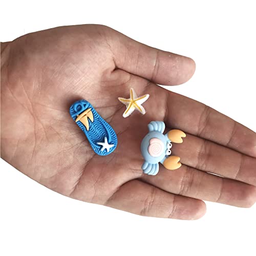 CAKOLINK 12 PCS Shoe Charms for Girls, Cute Starfish Seashell Shoe Decoration Charms for Women, PVC Girly Bling Shoe Charms for Clog Sandals - Image 3