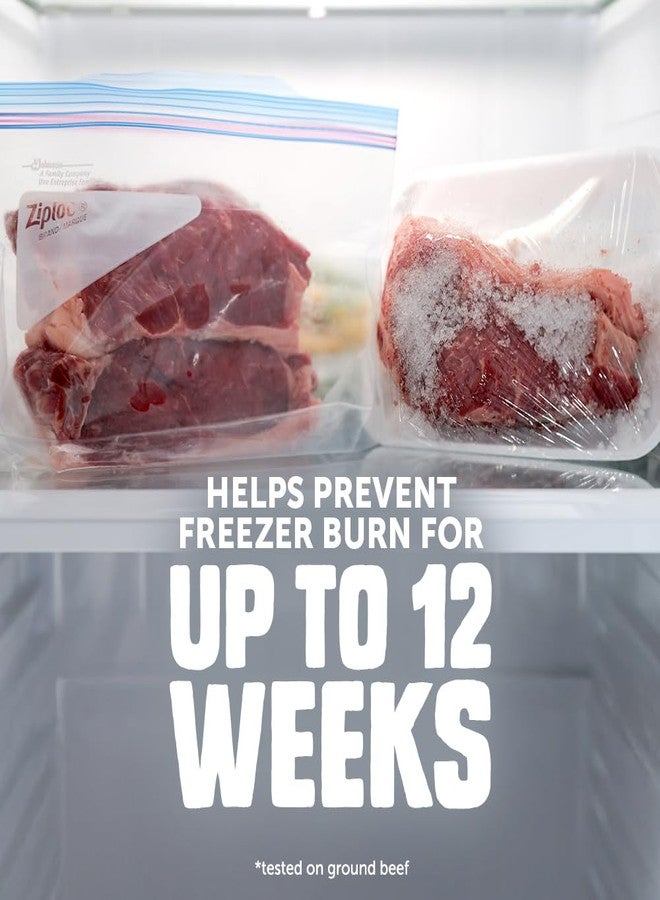 Ziploc Half Gallon Food Storage Freezer Bags, Grip 'n Seal Technology for Easier Grip, Open, and Close, 40 Bags Total - Image 2