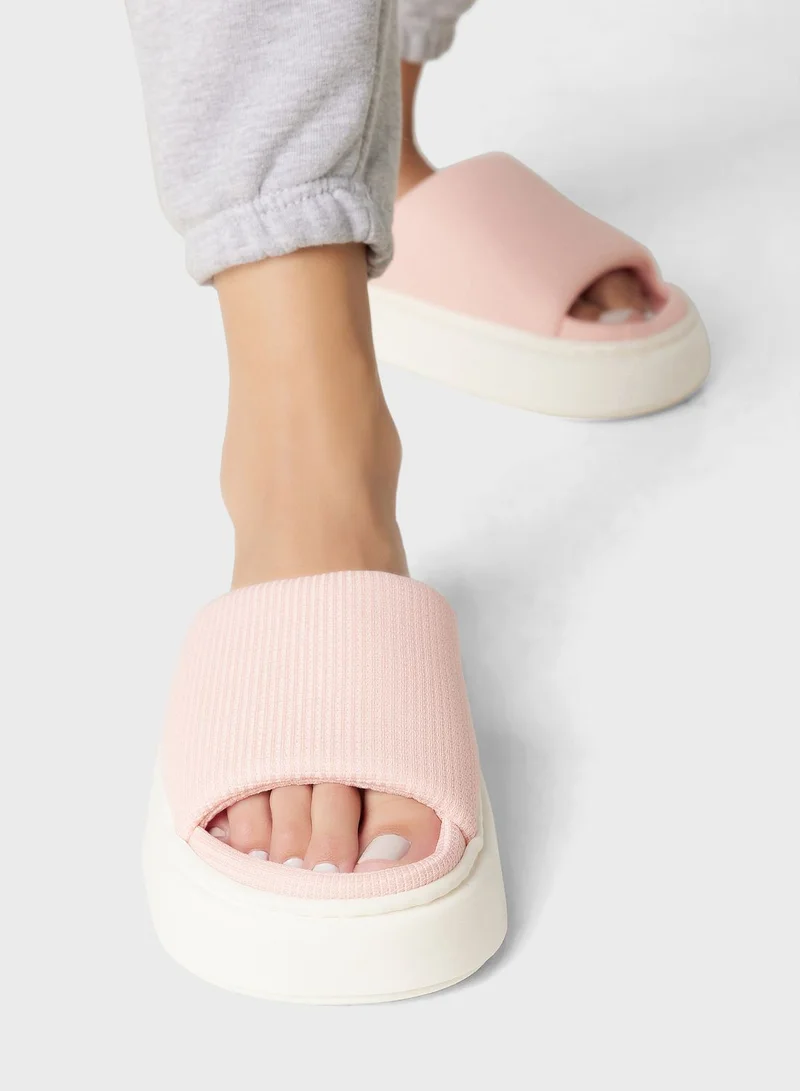Ginger Cushioned Colorblock Slides