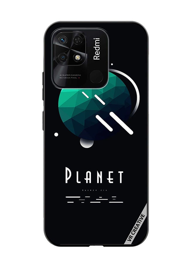 VR CREATIVE غطاء حماية لهاتف Xiaomi Redmi 10C بتصميم كوكبي متعدد الألوان - Image 1