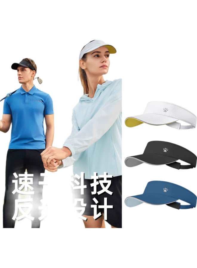 KELME Sports Visor, Sun Protection Hat, Marathon Running Cap, Sun Hat, Baseball Cap, White - Image 2