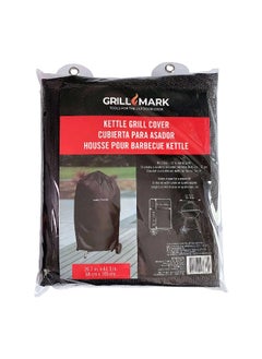 Grill Mark Durable High Quality Polyester Kettle Grill Cover with Velcro Strap Black 24 x 24 x 30 cm 8997879  - Image 1