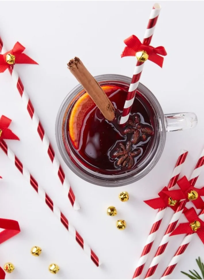 Ginger Ray Ginger Ray Straws with Bells - Festive Drink Accessories