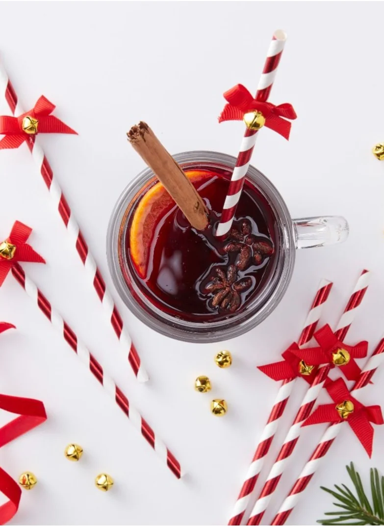 Ginger Ray Ginger Ray Straws with Bells - Festive Drink Accessories