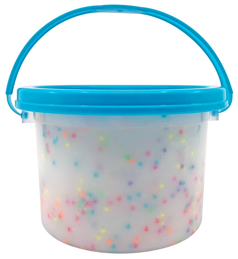 Cra-Z-Art Cra-Z-Slimy 24oz Premade Slime  Cake Batter Scented Clear Slime Stretchy Glossy Non-Sticky 1.5lb Slime Bucket with Add-ins - Image 3