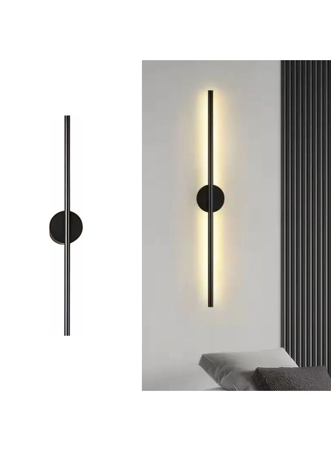 MODI Modern Linear LED Wall Light Fixture – Warm Light, Vertical Indoor Sconce 15W, CRI≥80, 1000LM, SMD, 120° Beam Angle, Slim Aluminum Wall Lamp for Bedroom, Hallway, Living Room, Hotel – Hardwired - Image 1