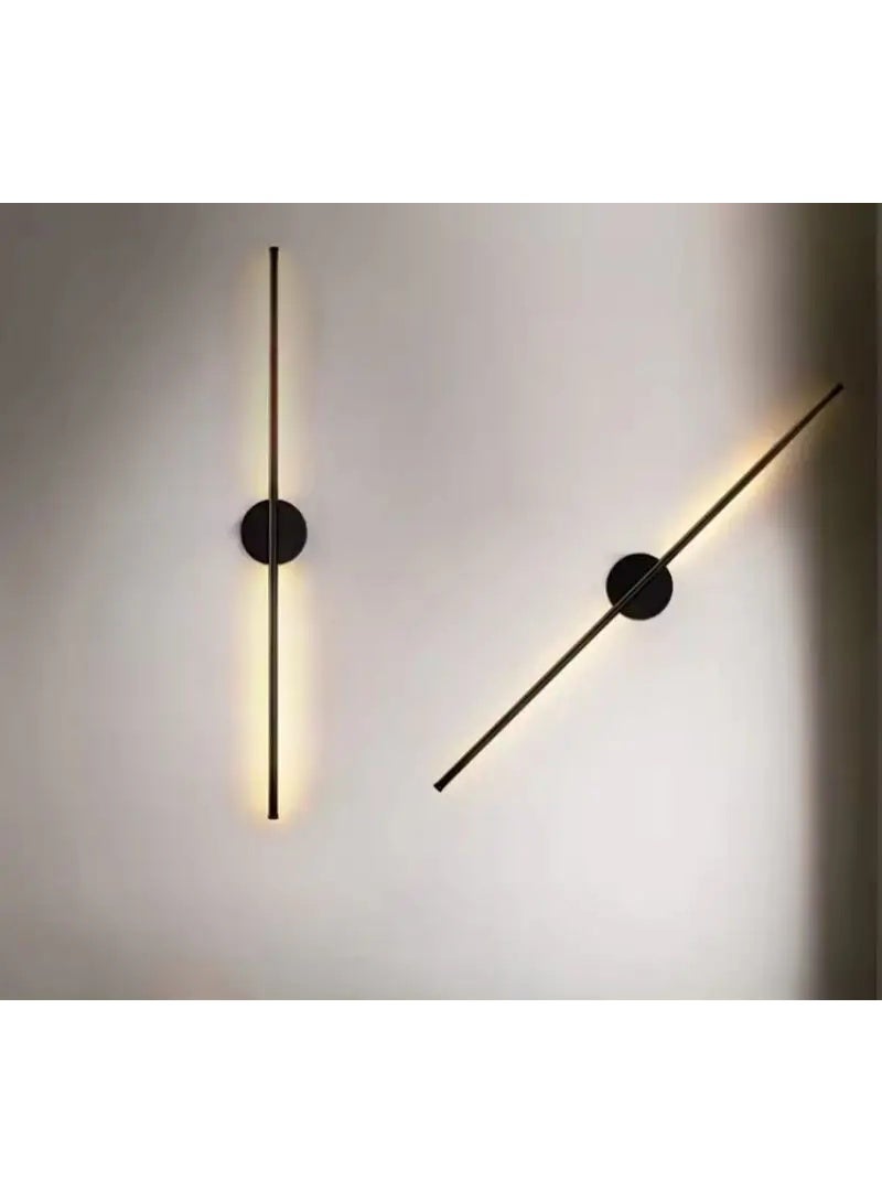 MODI Modern Linear LED Wall Light Fixture – Warm Light, Vertical Indoor Sconce 15W, CRI≥80, 1000LM, SMD, 120° Beam Angle, Slim Aluminum Wall Lamp for Bedroom, Hallway, Living Room, Hotel – Hardwired - Image 2