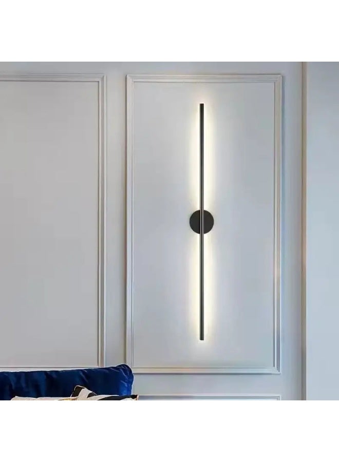 MODI Modern Linear LED Wall Light Fixture – Warm Light, Vertical Indoor Sconce 15W, CRI≥80, 1000LM, SMD, 120° Beam Angle, Slim Aluminum Wall Lamp for Bedroom, Hallway, Living Room, Hotel – Hardwired - Image 4