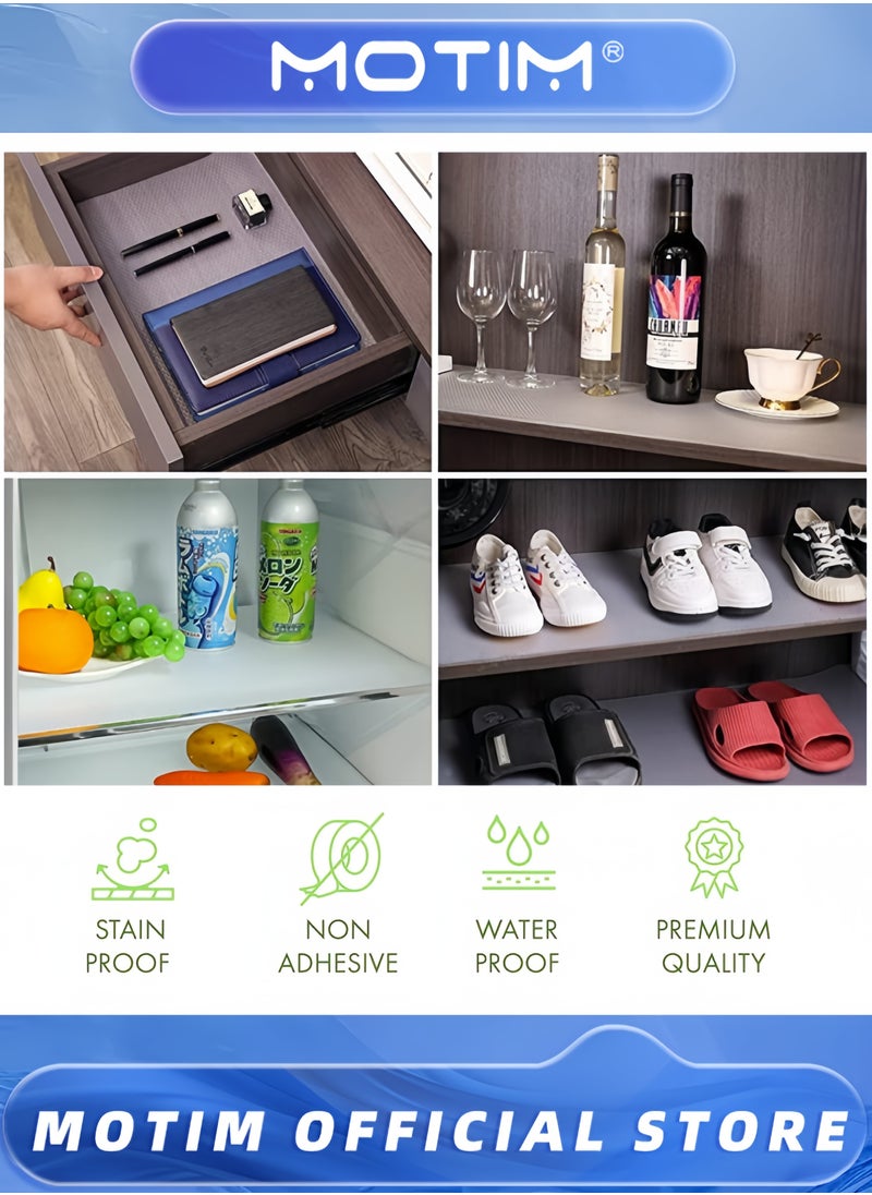 Motim 45 * 1000CM Non-Slip Shelf Liner EVA Kitchen Liner Washable for Kitchen Cabinet & Shelves & Refrigerator & Storage & Desks  - Image 5