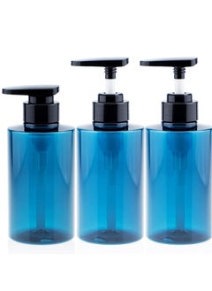 SYOSI Shampoo Conditioner Pump Dispenser  Refillable Shampoo Bottles for Shower Soap Body Wash Containers for Shampoo and Conditioner Body Wash Liquid Soap Gel Bathroom Hotel 3PCS 300ML