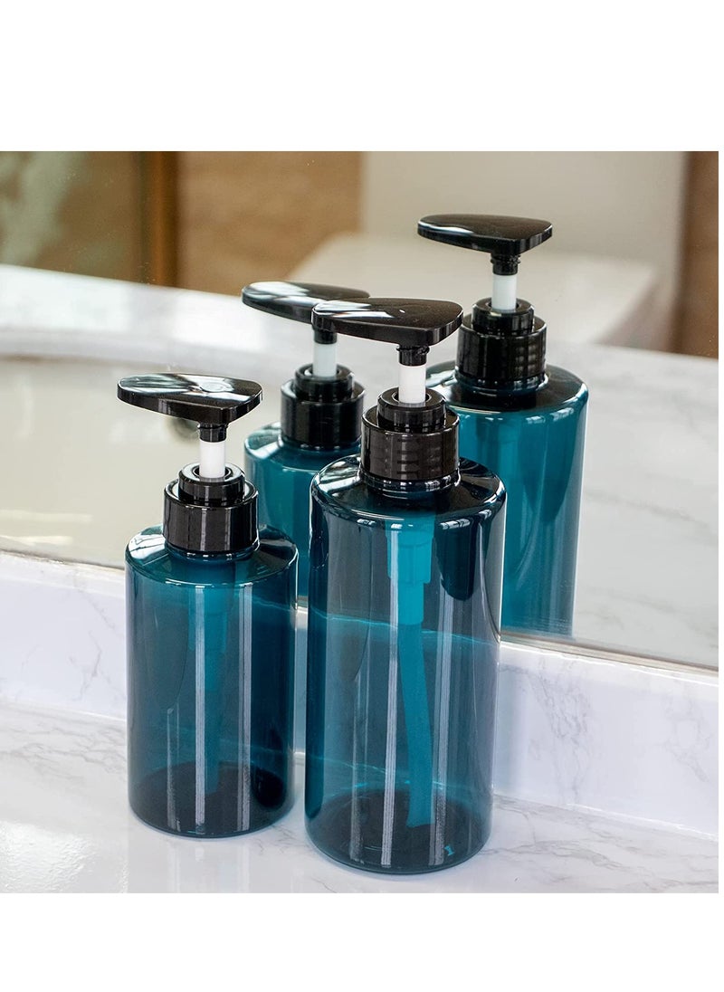 SYOSI - SYOSI Shampoo Conditioner Pump Dispenser  Refillable Shampoo Bottles for Shower Soap Body Wash Containers for Shampoo and Conditioner Body Wash Liquid Soap Gel Bathroom Hotel 3PCS 300ML - Image 1