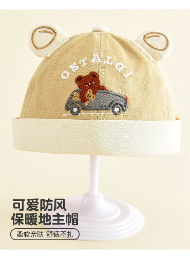 Bumblebee قبعة مالك الأرض القطنية للأطفال، قبعة عصرية للأولاد، قبعة سحب أنيقة مع زخارف ثلاثية الأبعاد - Image 1