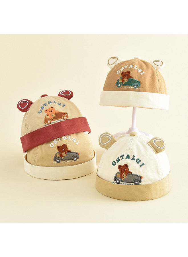 Bumblebee قبعة مالك الأرض القطنية للأطفال، قبعة عصرية للأولاد، قبعة سحب أنيقة مع زخارف ثلاثية الأبعاد - Image 4