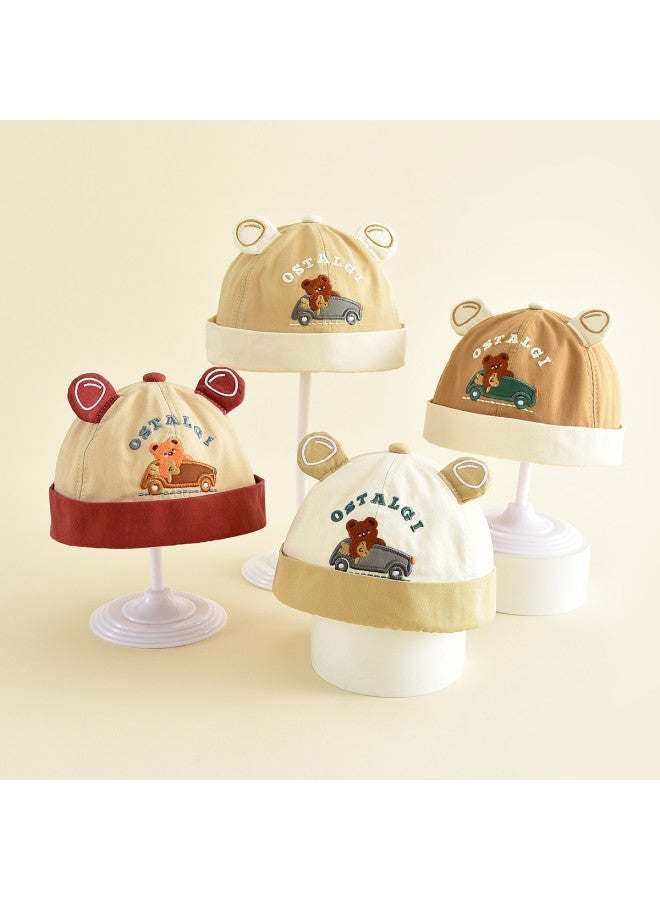 Bumblebee قبعة مالك الأرض القطنية للأطفال، قبعة عصرية للأولاد، قبعة سحب أنيقة مع زخارف ثلاثية الأبعاد - Image 3