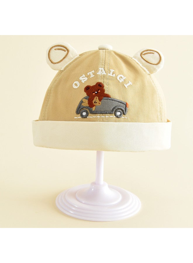 Bumblebee قبعة مالك الأرض القطنية للأطفال، قبعة عصرية للأولاد، قبعة سحب أنيقة مع زخارف ثلاثية الأبعاد - Image 2