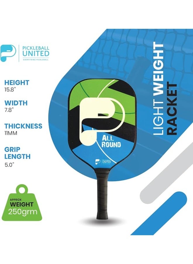 Pickleball United مضرب بيكلبول باور درايف بسطح شفرة من الفلين المثقوب - Image 5