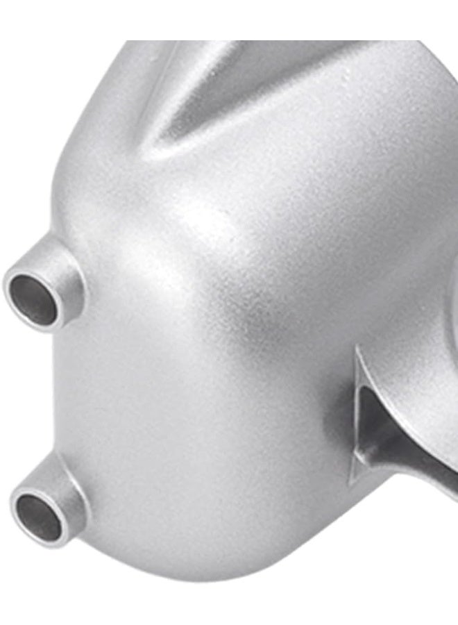 ELTRAZONE Manual Citrus Juicer Aluminum Alloy Squeezer with Dual Funnels, Heavy-Duty Hand Press for Lemon, Orange & Lime, Easy-Grip Handle, Durable Silver Finish - Image 2