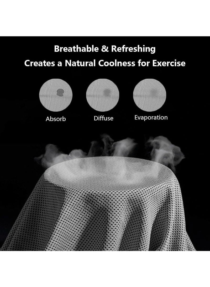 CABINA HOME Cooling Towel, Cool And Dry Towel In Summer, Suitable For Bicycle, Yoga, Running, Fitness Enthusiasts 30x100cm  - Image 5
