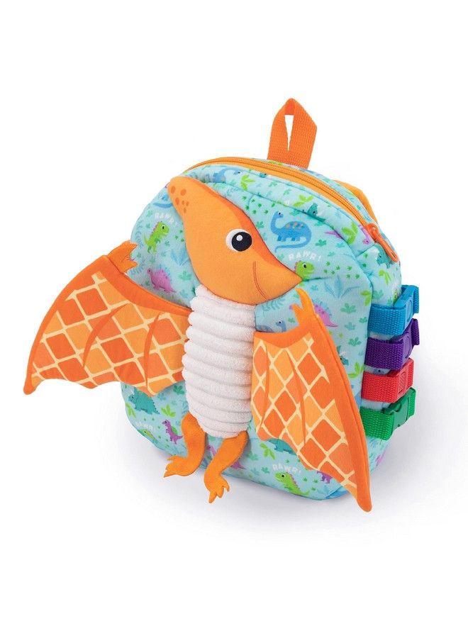 Buckle Toys Breezy Pterodactyl Dinosaur Backpack Educational Pre K Learning Activity Toy Develop Fine Motor Skills Great Gift For Toddlers And Kids  - Image 2
