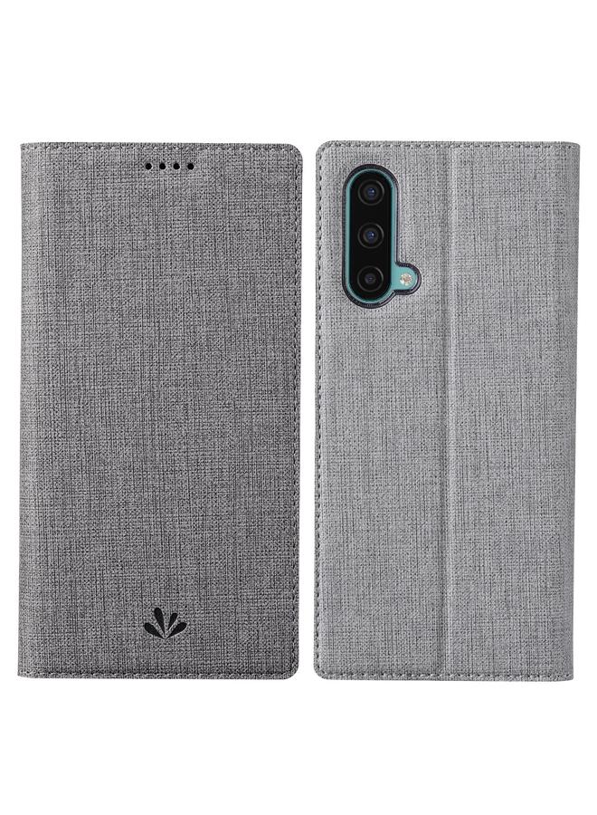 Case For OnePlus Nord CE 5G DMX Series Shockproof TPU + PU Leather Magnetic Attraction Horizontal Flip Case with Card Slot & Holder