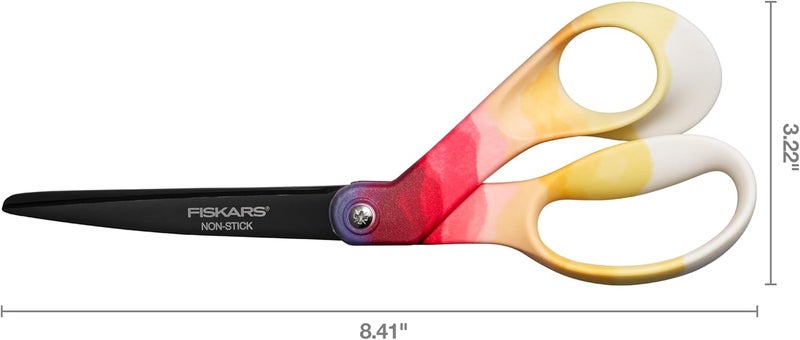 Fiskars Explore Scissors NonStick Blades Design Collection Daybreak 8 Inches - Image 4