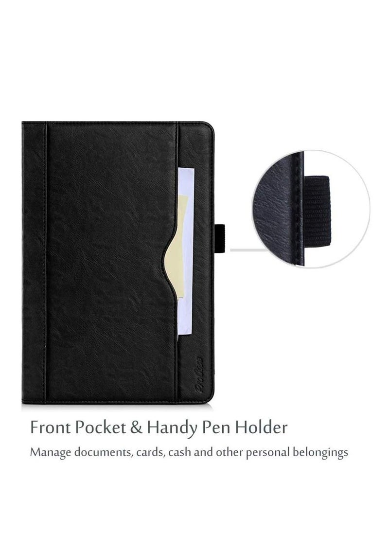 Procases - Galaxy Tab S3 9.7 Case Stand Folio Case Cover for Galaxy Tab S3 Tablet with Multiple Viewing Angles Document Card Pocket Black - Image 1