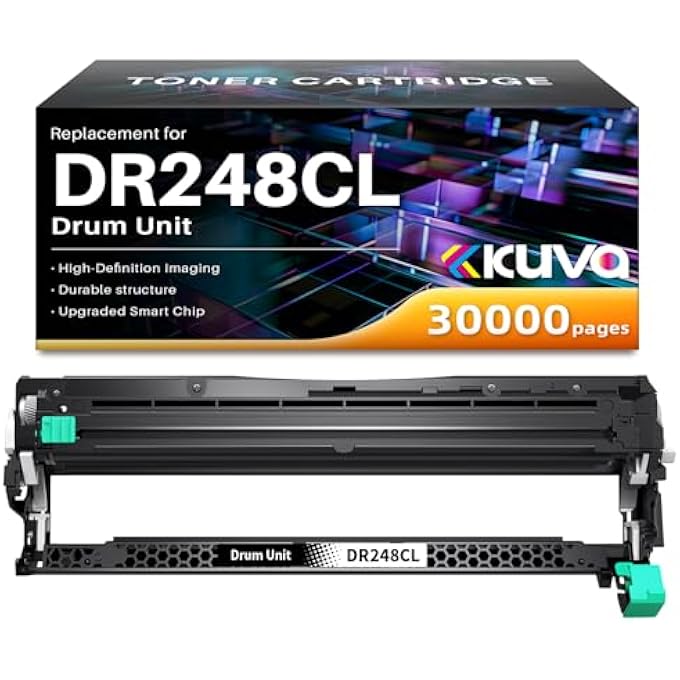 DR248CL DRUM COMPATIBLE WITH BROTHER DR248 DR248CL COMPATIBLE WITH BROTHER HL-L3240CDW MFC-L3740CDWE MFC-L3760CDW DCP-L3560CDW DCP-L3520CDWE DCP-L3555CDW HL-L3220CW HL-L3220CWE (1 BLACK) - Image 2