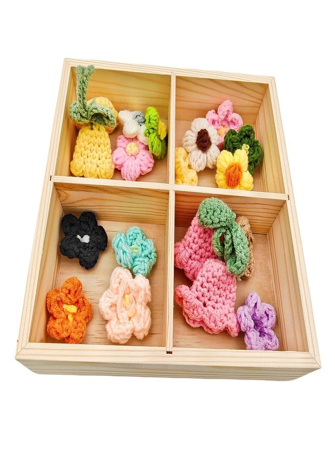 Anktily Wooden Sorting Tray Grid Display, Wood Storage Divider Organizer Showcase Display Box for Home Craft Office Kitchen Storage (4 Grids Square) - Image 4