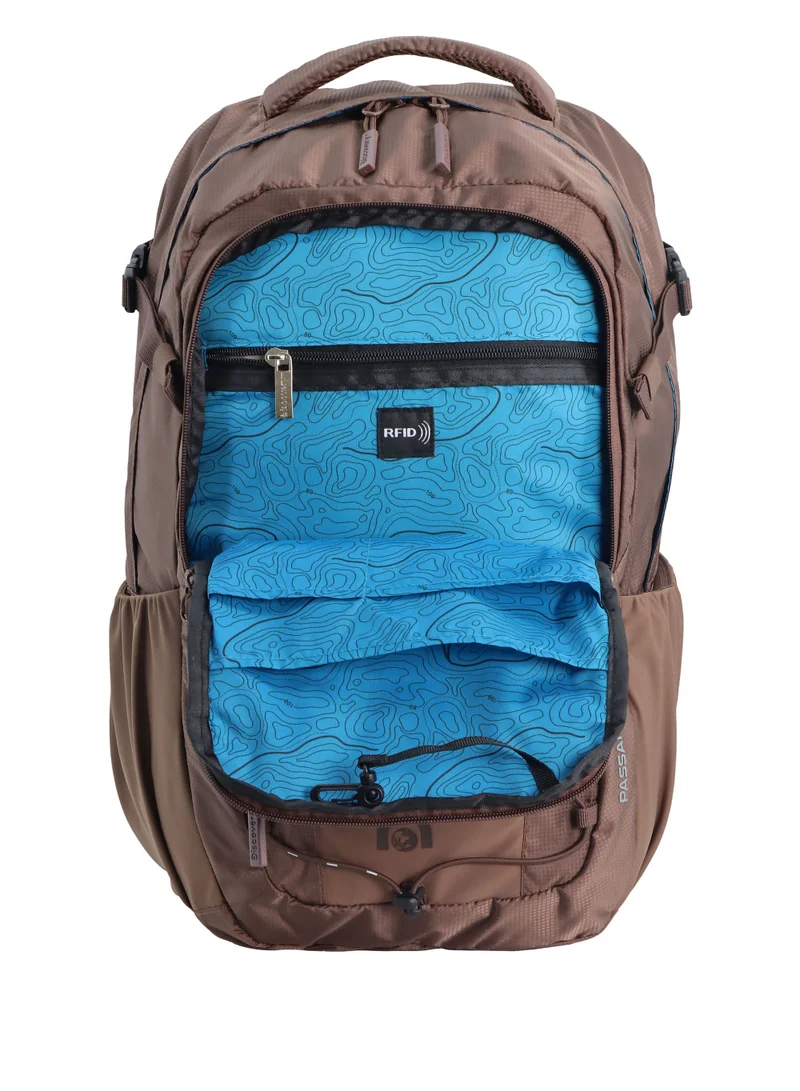 Discovery Discovery Outdoor 30L Backpack  Brown for Adventure, Durable Lightweight Water Resistant Multi-Compartment Bag for Men Women Hiking Trekking Camping Travel