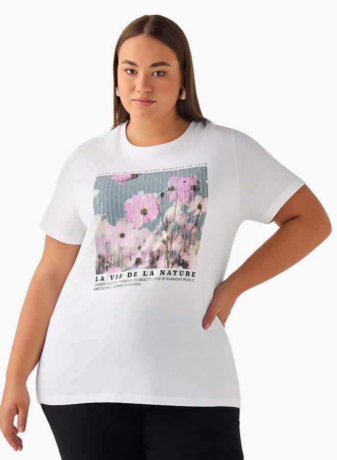  أولا بوبكن تيشيرت قطني بقصة مريحة وطبعة جرافيك من أولا بوبكن - Image 1