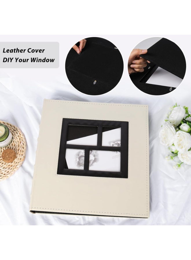 Relex Photo Album, Large Capacity Picture Albums with Leather Cover, Memory Book with Picture Display Window for Baby Family Wedding (4x6 600 Pockets) - Image 2