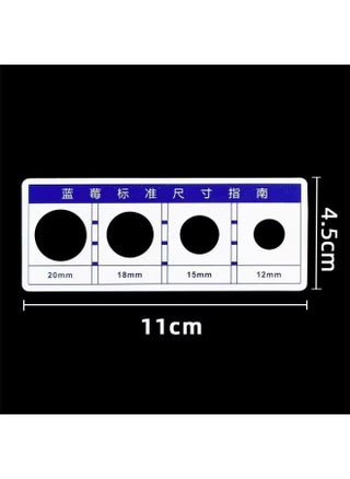Cherry Standard Measuring Ruler Fruit Diameter Fresh Fruit Grading Grape Blueberry Size Measuring Grade Cherry Grading Ruler-Model:Blueberry [long 4 Holes] - pzsku/ZA239863E3CE6B6E5694FZ/45/_/1741598554/ac6b527b-2a49-4360-926a-d03dc79b522f