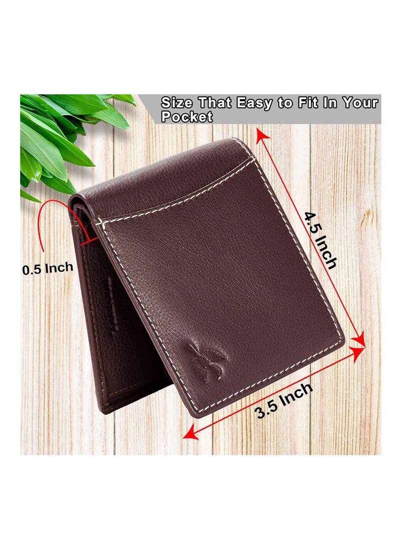 HORNBULL HORNBULL Mens Combo Brown Wallet and Black Belt Gift Combo Diwali Gift Hamper Set  - Image 4