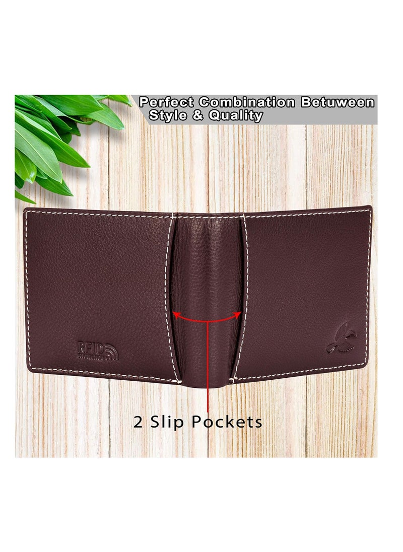 HORNBULL HORNBULL Mens Combo Brown Wallet and Black Belt Gift Combo Diwali Gift Hamper Set  - Image 3